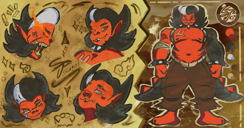 Dragon OC Expression Sheet